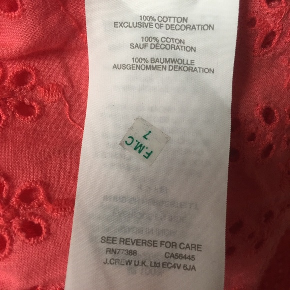 J.Crew eyelet dress with ruffled hem - Picture 5 of 5